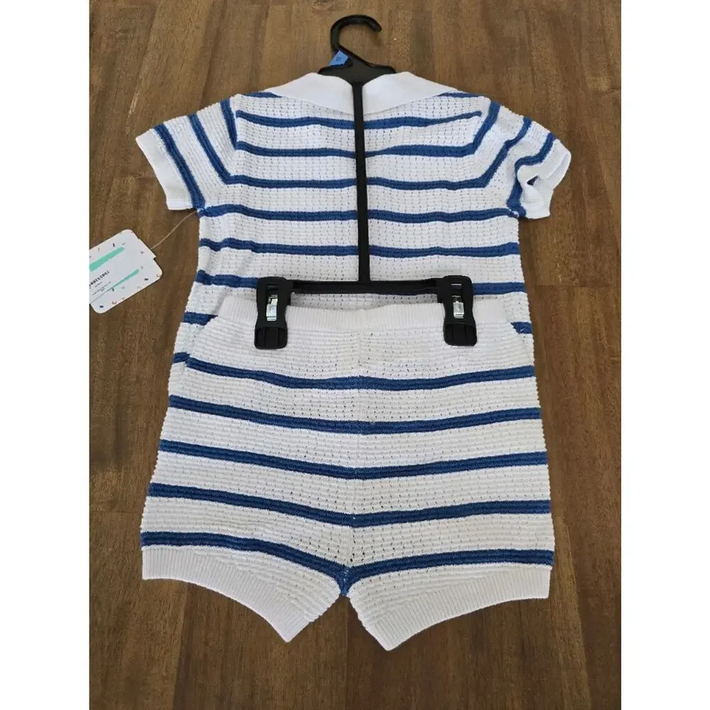 Toy Story Baby Boy Knit Button up Shrit and Short Set NWT 18 Months